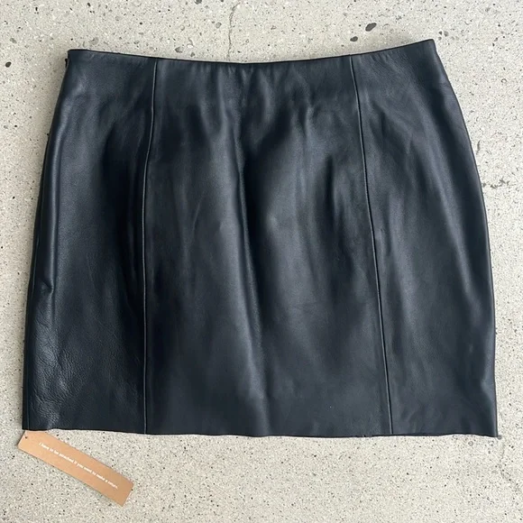 Reformation Veda Ryerson Leather Mini Skirt - Picture 6 of 7